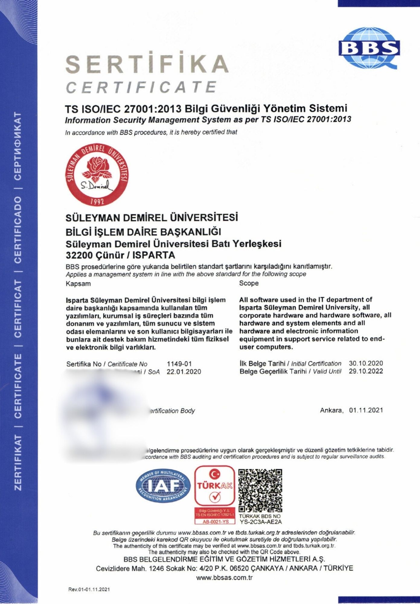 ISO 27001 BGYS